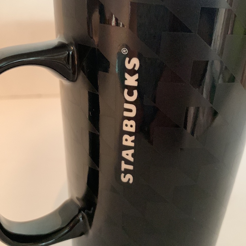 STARBUCKS, 16 oz. Tall mug black on black. Perfect shape. - Picture 2 of 4